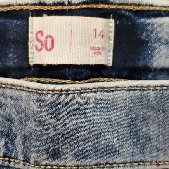 Girls SO® Mid-Rise Ultimate Jeggings Size 14 - Picture 6 of 8